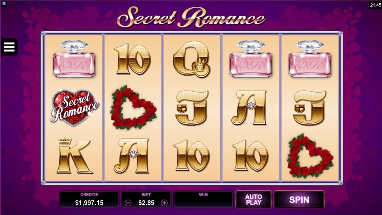 secret romance slot