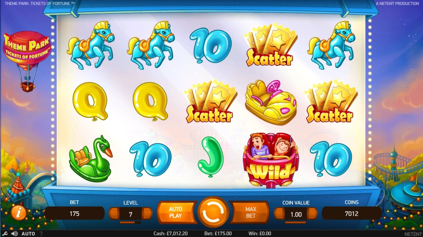 theme park tickets of fortune slot